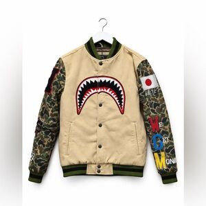 Hudson Outerwear We Killed Ape Jacket Men's Small S We Get Money Camo Varsity